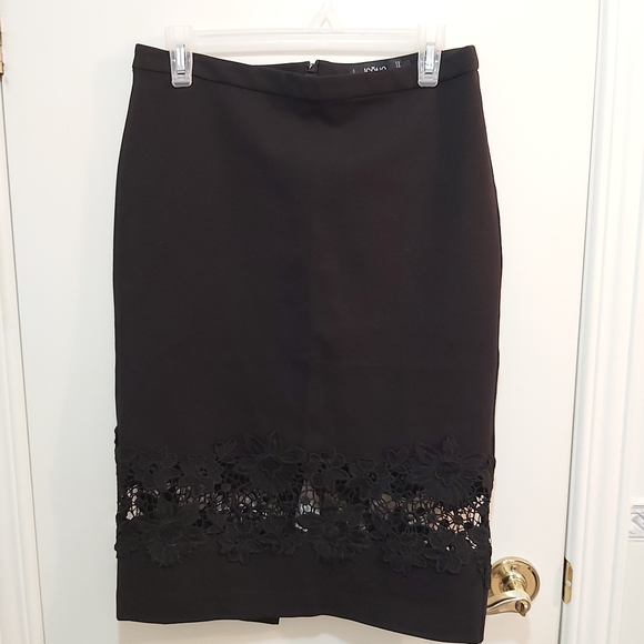 Icone Dresses & Skirts - Icone Black Skirt with Embroidery Size 8